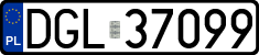 License plates of Poland, Regular car plates