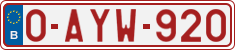 License plate of Belgium, Regular plates (2010)