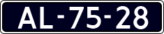 License plate of the Netherlands, Imported oldtimers (cars)