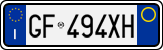 License plate of Italy, Cars (1994 year series)