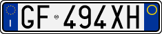 License plate of Italy, Cars (1994 year series)