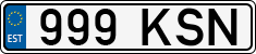 License plate of Estonia, Regular car plates