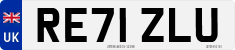 License plate of the United Kingdom, 2001 year system