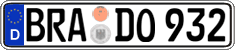 German license plate, Regular plates