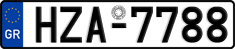License plate of Greece, Cars