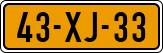 License plate of the Netherlands, Cars