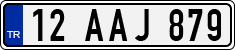 License plate of Turkey, Regular plates