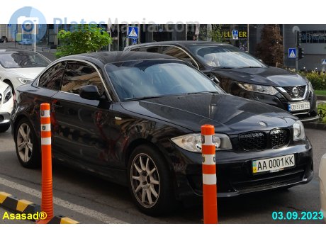 AA 0001 KK, BMW 1 Series