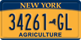 New York, Specialty plates (12345-AB)