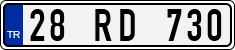 License plate of Turkey, Regular plates