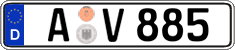 German license plate, Regular plates