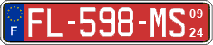 French license plate, SIV (transit plates)