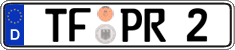 German license plate, Regular plates