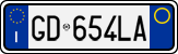 License plate of Italy, Cars (1994 year series)