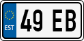 License plate of Estonia, Motorcycles