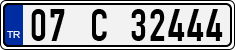 License plate of Turkey, Regular plates