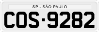 License plate of Brazil, Private owners (1990)