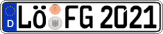 German license plate, Regular plates