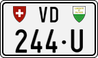 License plate of Switzerland, Dealer (with 