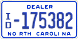 North Carolina, Dealer (A/D-12345(6))