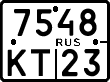 License plate Russia, Motorcycles