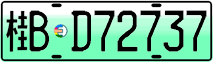 License plate of China, Electric vehicles