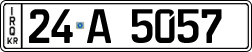 License plate of Iraq, 2022 year system