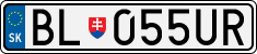 License plate of Slovakia, Cars