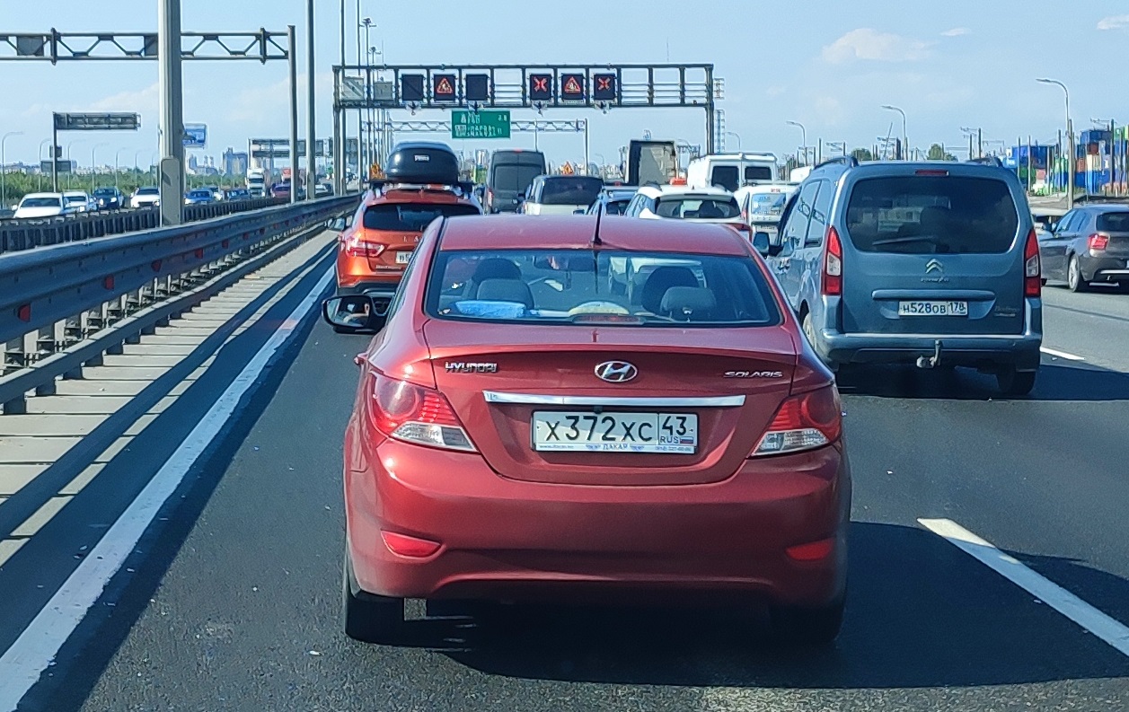 х 372 хс 43, Hyundai Solaris 1st gen Sedan (RB), 2011–2014