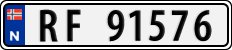 License plate of Norway, Cars