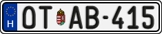 license plates of Hungary, Oldtimers (2022)