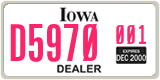 Iowa, Dealer (XXXX(X) XXX)