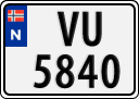 License plate of Norway, Trailers, motorcycles, special vehicles