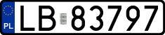 License plates of Poland, Regular car plates