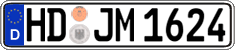 German license plate, Regular plates