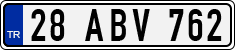 License plate of Turkey, Regular plates