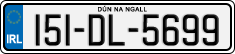 License plate of Ireland, Regular plates
