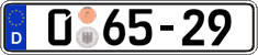 German license plate, Diplomatic