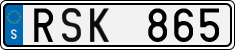 License plate of Sweden, Regular plates