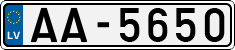 License plate of Latvia, Regular car plates