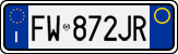 License plate of Italy, Cars (1994 year series)