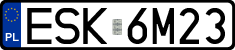 License plates of Poland, Regular car plates