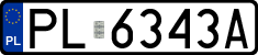 License plates of Poland, Regular car plates