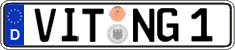 German license plate, Regular plates