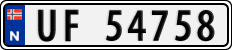 License plate of Norway, Cars