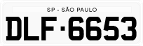 License plate of Brazil, Authorities (1990)
