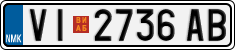License plate of North Macedonia, Regular plates (2012)