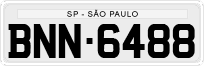 License plate of Brazil, Private owners (1990)