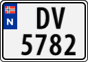 License plate of Norway, Trailers, motorcycles, special vehicles