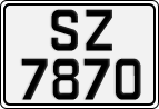 License plate of Norway, Trailers, motorcycles, special vehicles